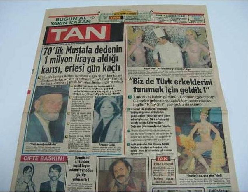 Erotik gazetelerden ilginç haberler