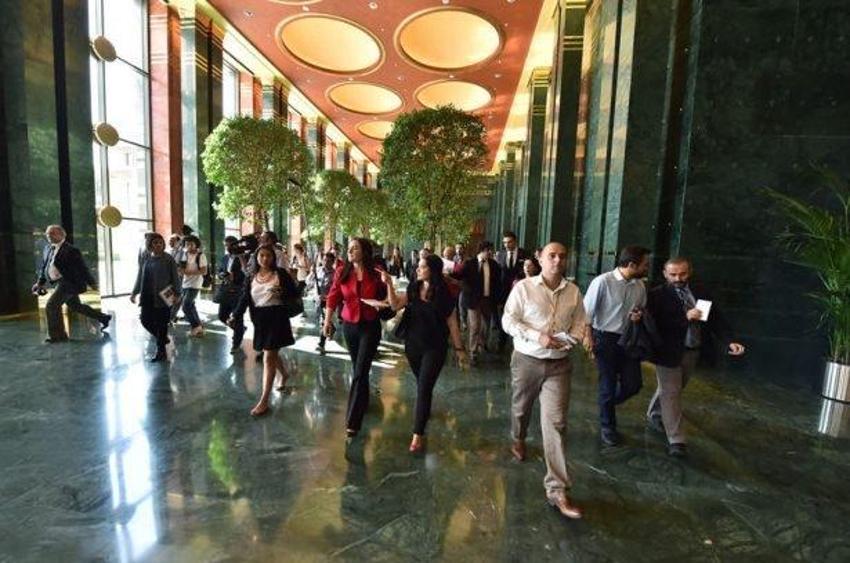 Beştepe'deki yeni Cumhurbaşkanlığı yerleşkesi ilk kez görüntülendi