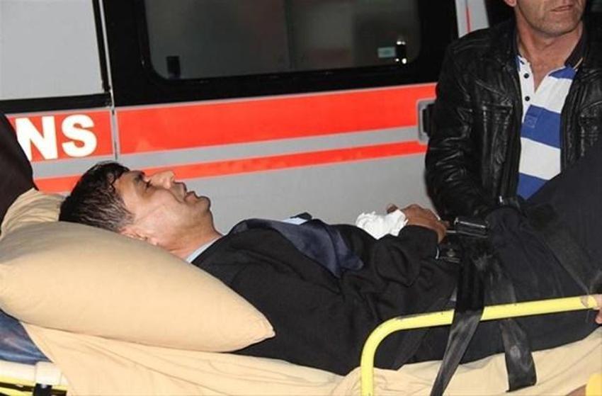 Sivas'ta polis otobüsü devrildi