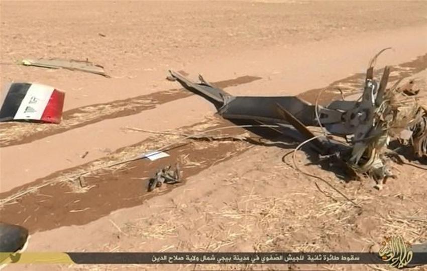 IŞİD düşürdüğü helikopterlerin fotoğraflarını yayınladı