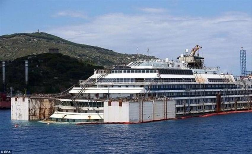 Costa Concordia gemisi faciasından görüntüler yayınlandı