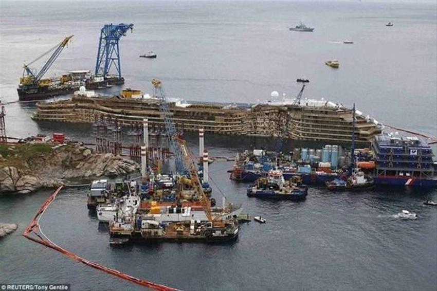 Costa Concordia gemisi faciasından görüntüler yayınlandı