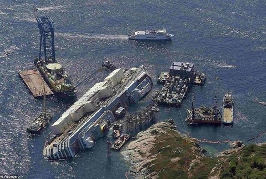 Costa Concordia gemisi faciasından görüntüler yayınlandı