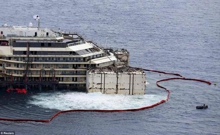 Costa Concordia gemisi faciasından görüntüler yayınlandı