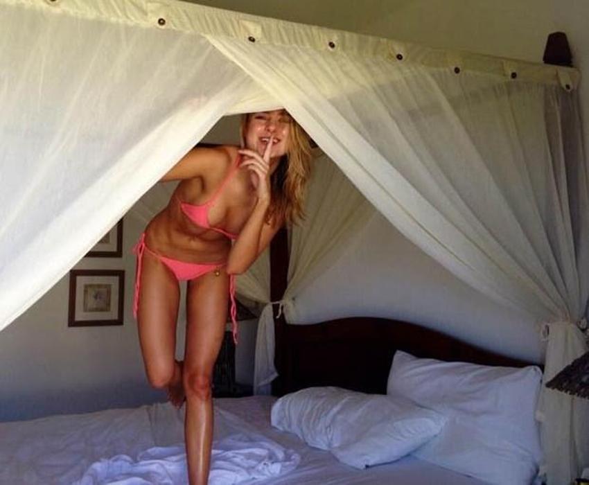 Kimberley Garner rüzgarın kurbanı oldu