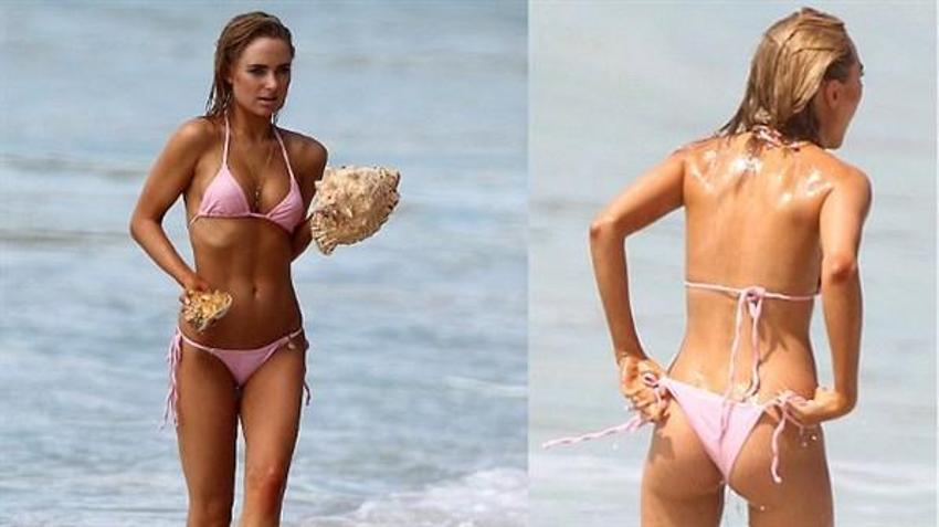 Kimberley Garner rüzgarın kurbanı oldu