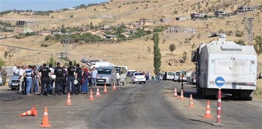 PKK mezarlığı açılışına polis engeli