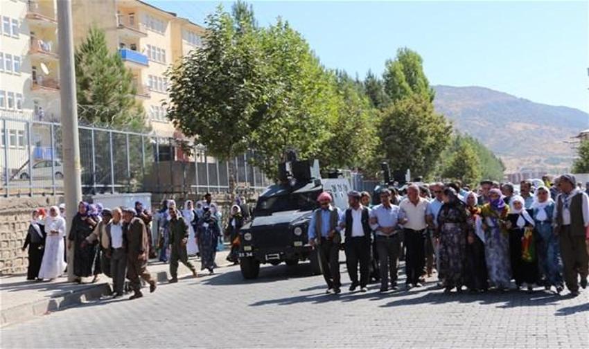 PKK mezarlığı açılışına polis engeli