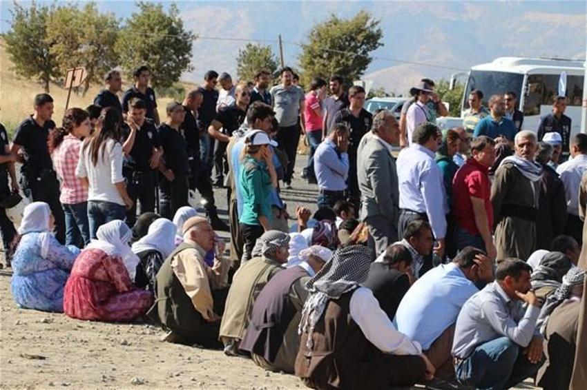 PKK mezarlığı açılışına polis engeli