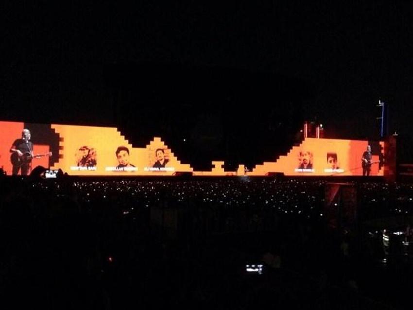 Roger Waters konserine Gezi damgası