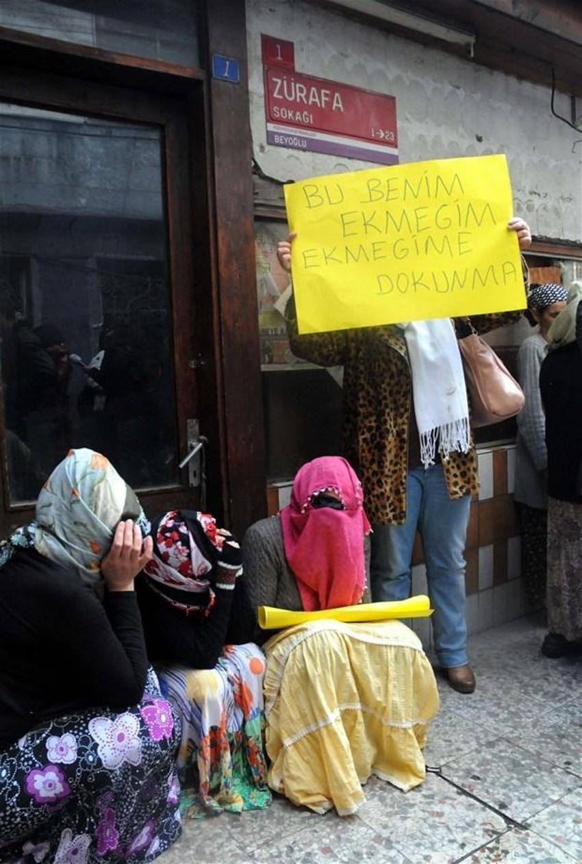 Zürafa Sokak'ta genelev eylemi