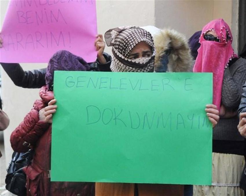 Zürafa Sokak'ta genelev eylemi