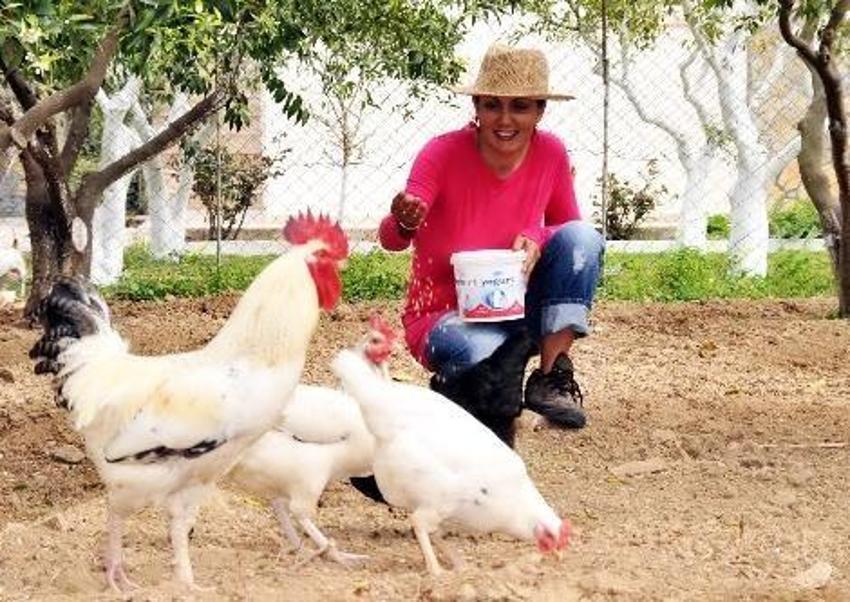 İşte Serap Ezgü'nün köy yaşamı