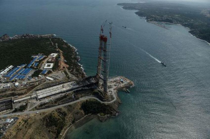İşte 3. Köprü'nün Havadan Görünümü