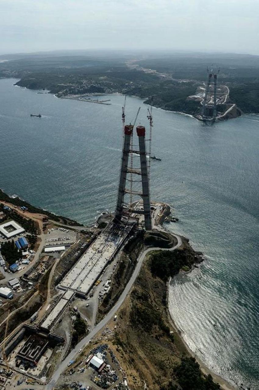 İşte 3. Köprü'nün Havadan Görünümü