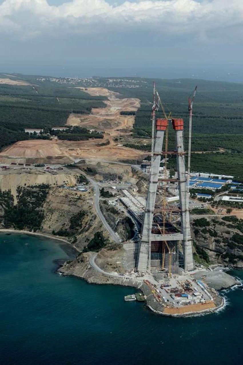 İşte 3. Köprü'nün Havadan Görünümü