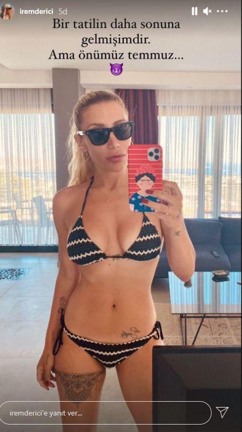 İrem Derici'den havuz başında poz!