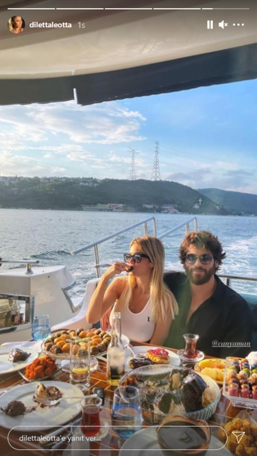 Can Yaman sevgilisi Diletta Leotta'yı ailesiyle tanıştırdı