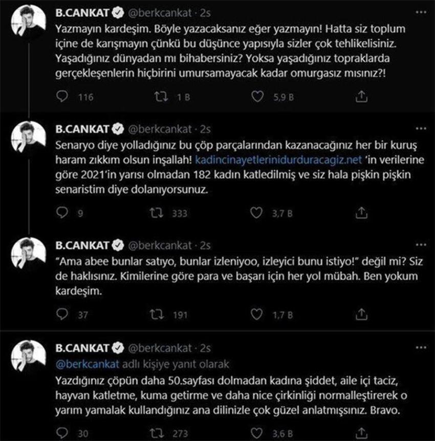Berk Cankat'ı çileden çıkardılar! 'Haram zıkkım olsun'