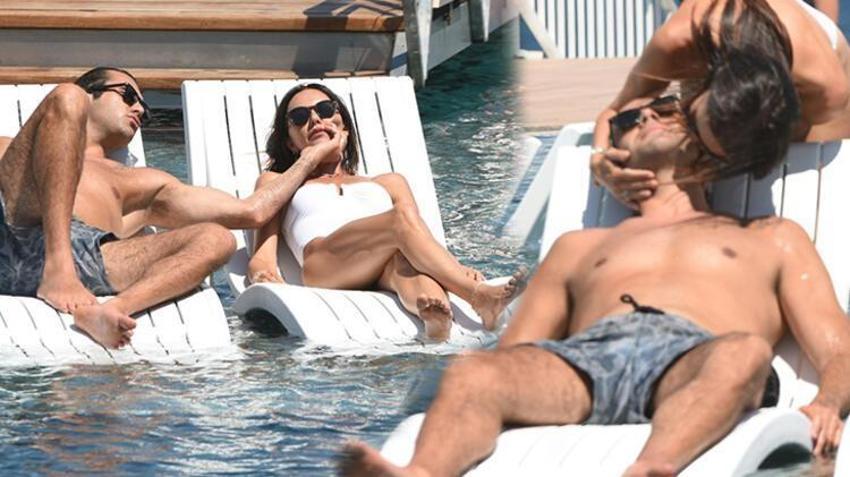 Hande Ataizi ve Dinç Aydoğdu aşka geldi! Tatil romantizmi...