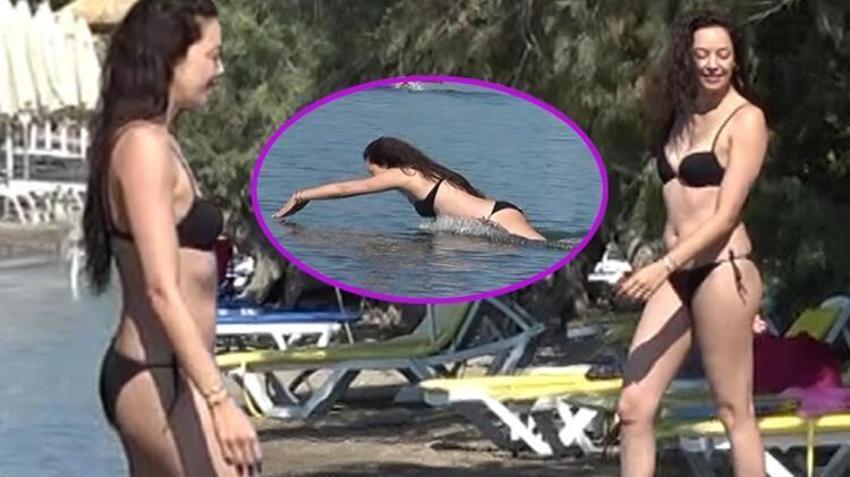Azra Akın ilgi odağı oldu! Fiziğiyle...