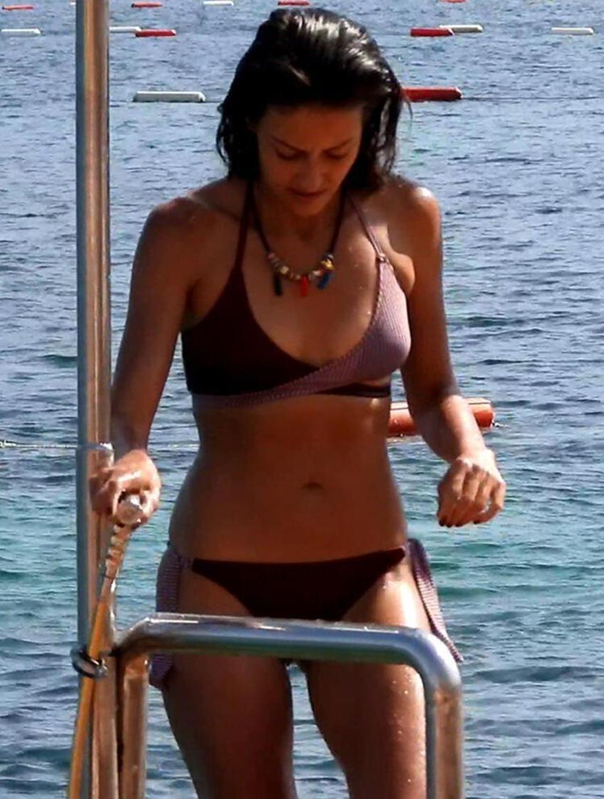 Tuğba Melis Türk Bodrum'da! Akşama kadar denize girmedi