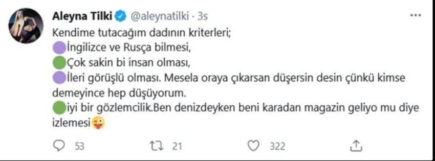 Tuğba Ekinci'den Aleyna Tilki'ye yanıt!