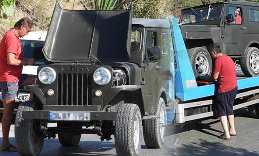 Hakan Meriçliler'in arabası yolda kaldı! Gün boyu çekici bekledi