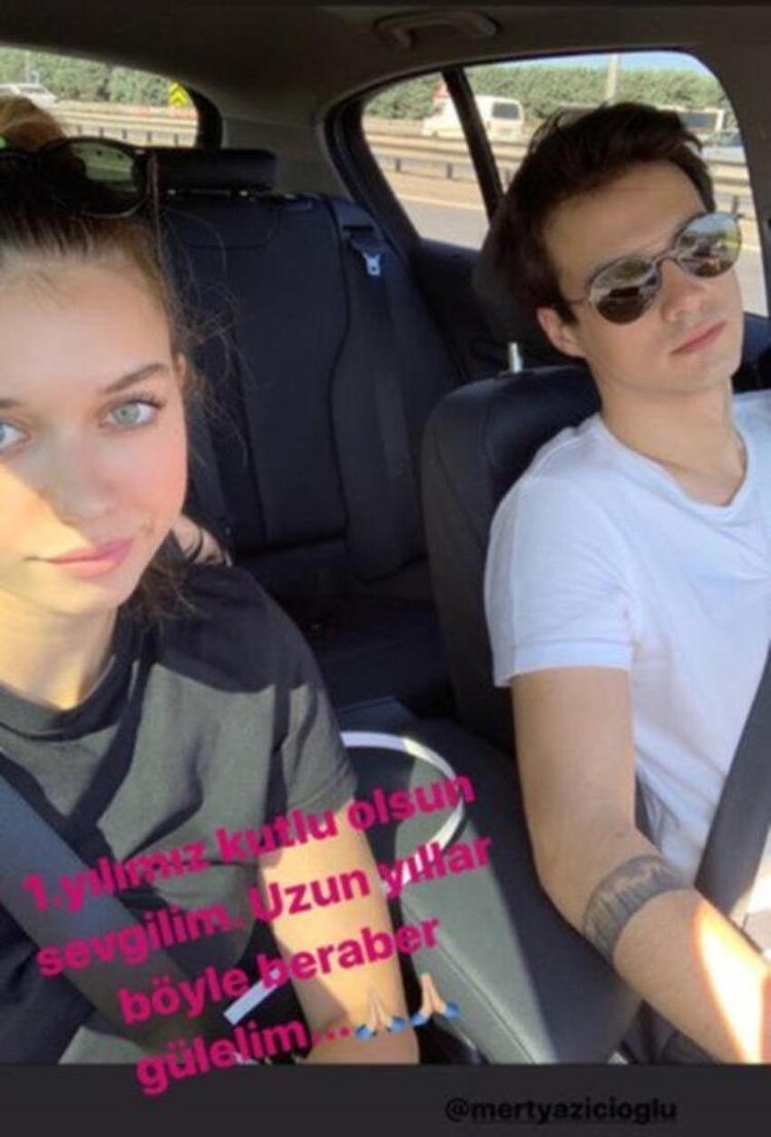 Afra Saraçoğlu ve Mert Yazıcıoğlu aşka geldi! Öpmelere doyamadılar