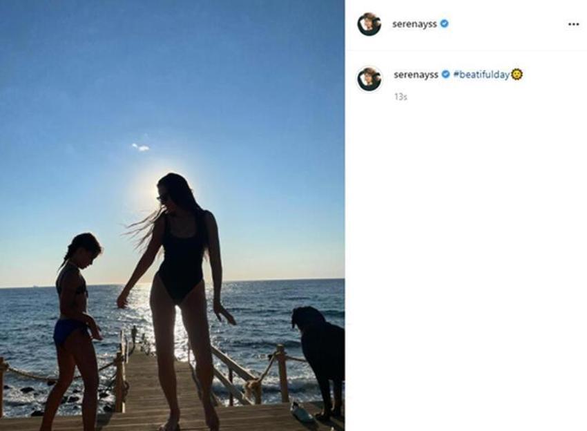 Serenay Sarıkaya paylaştı! İskele pozu olay oldu
