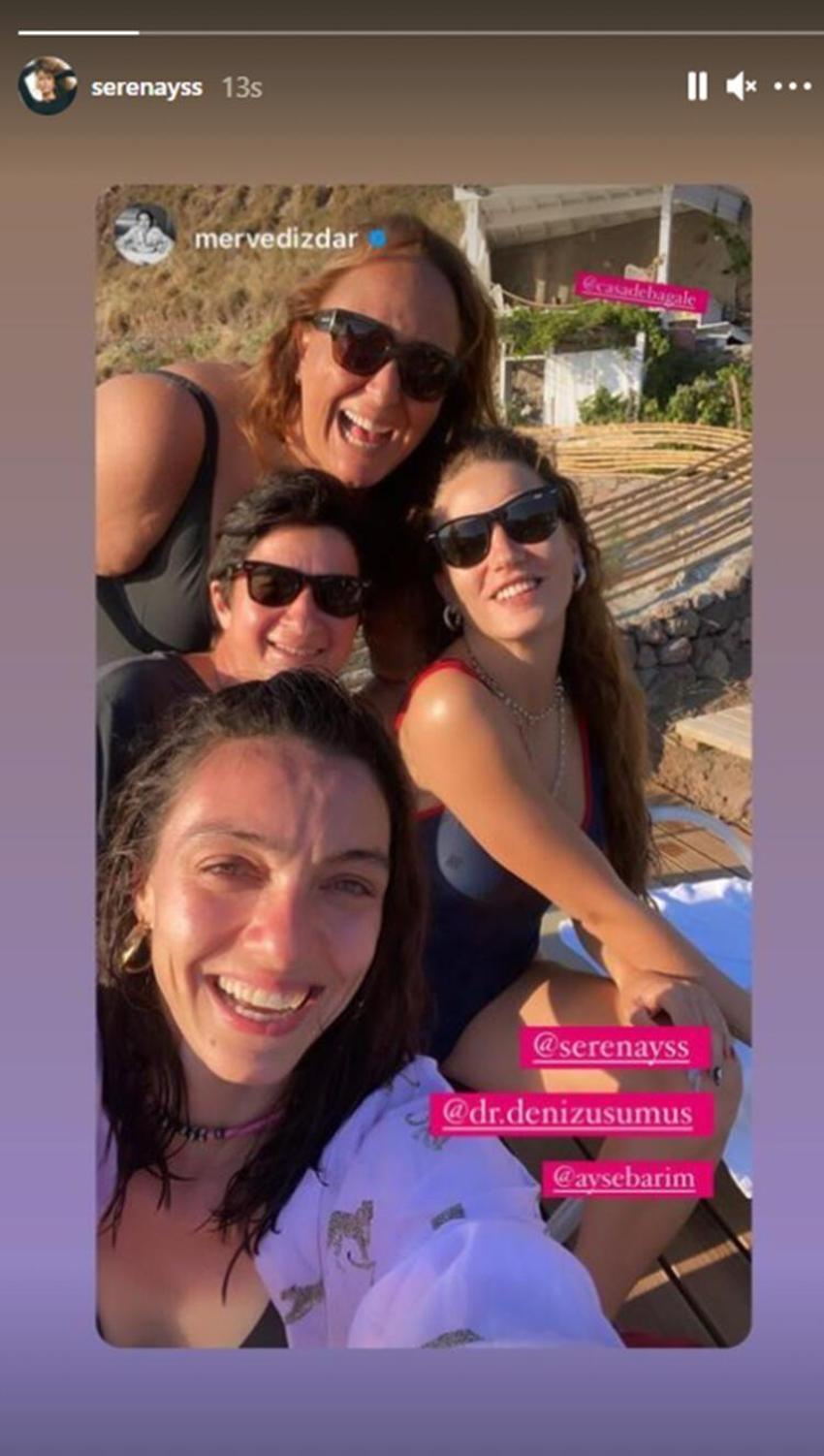 Serenay Sarıkaya paylaştı! İskele pozu olay oldu
