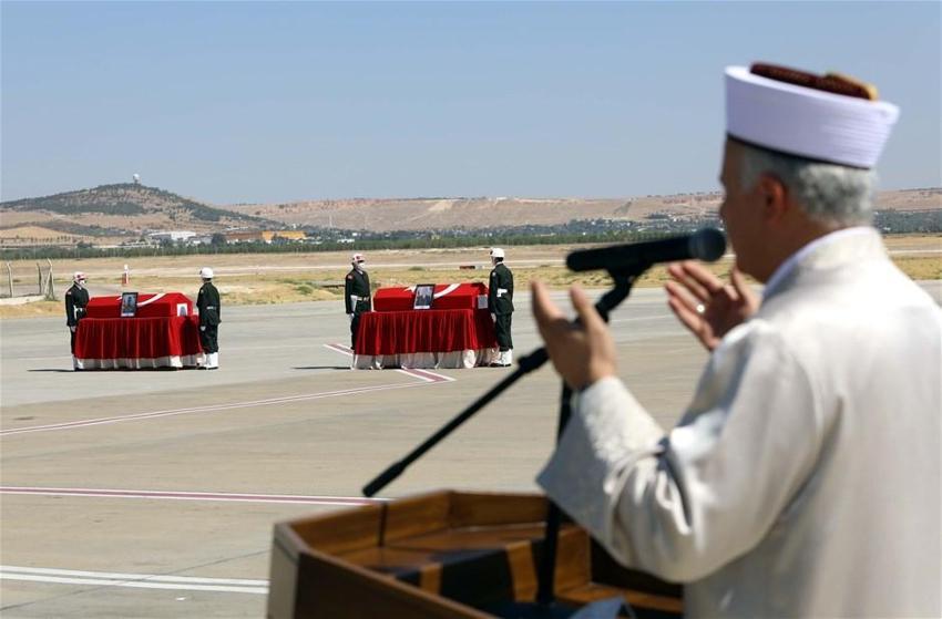 Türkiye şehitlerine ağlıyor! Gaziantep'te uğurlama töreni