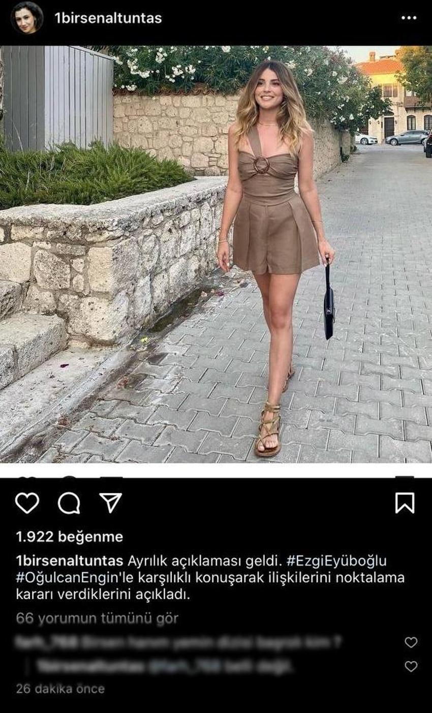 Ezgi Eyüboğlu -Oğulcan Engin ayrıldı mı?