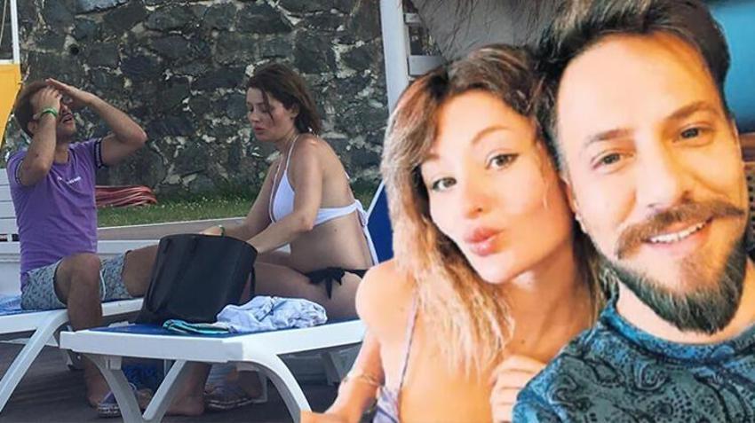Kaan Taşaner 17 yaş küçük sevgilisi Seray Dura ile tatilde!