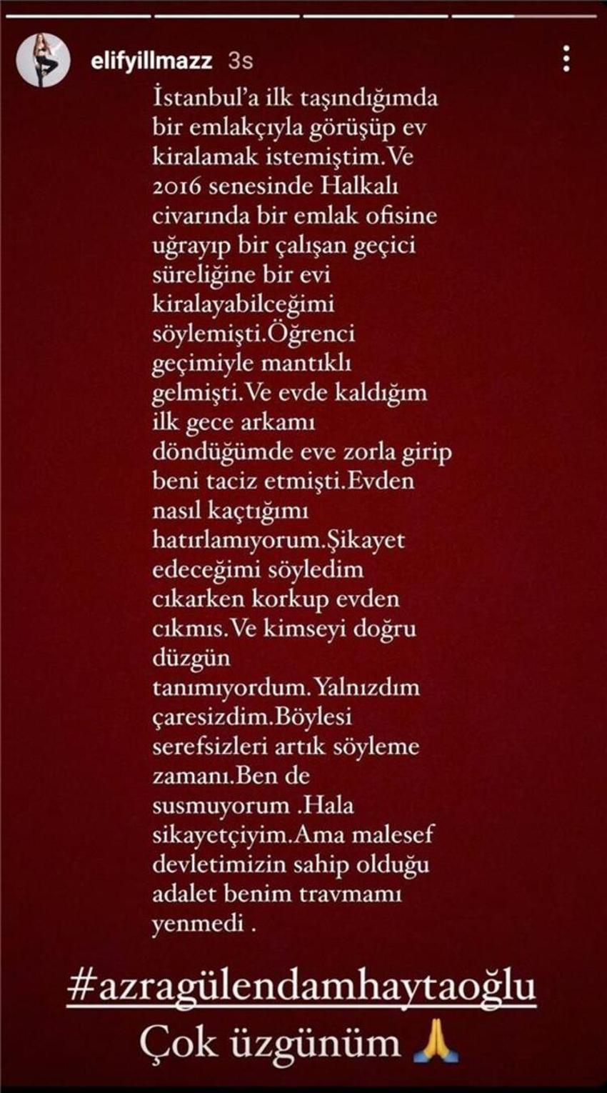 Elif Yılmaz'dan taciz itirafı: Arkamı döner dönmez...