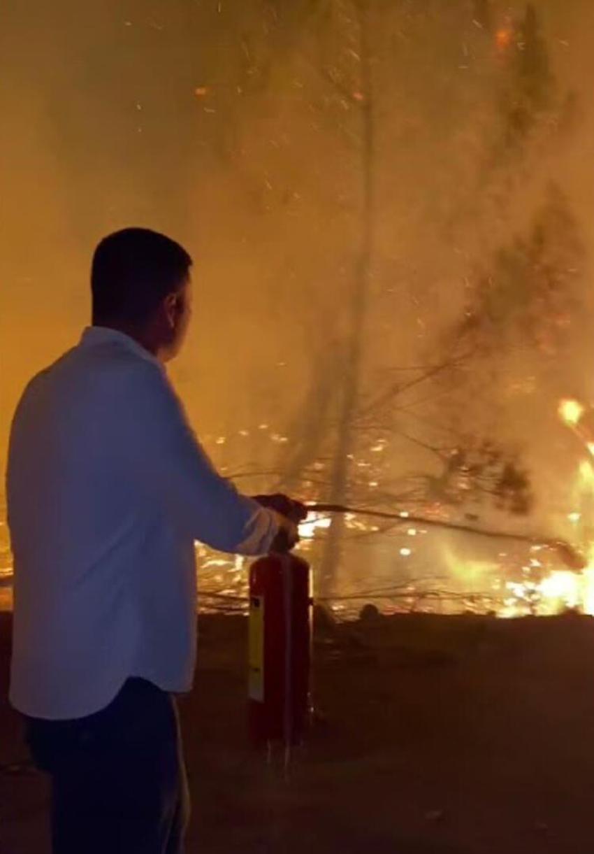 Yangın bölgesindeki görüntüleri tepki çeken CZN Burak'tan açıklama