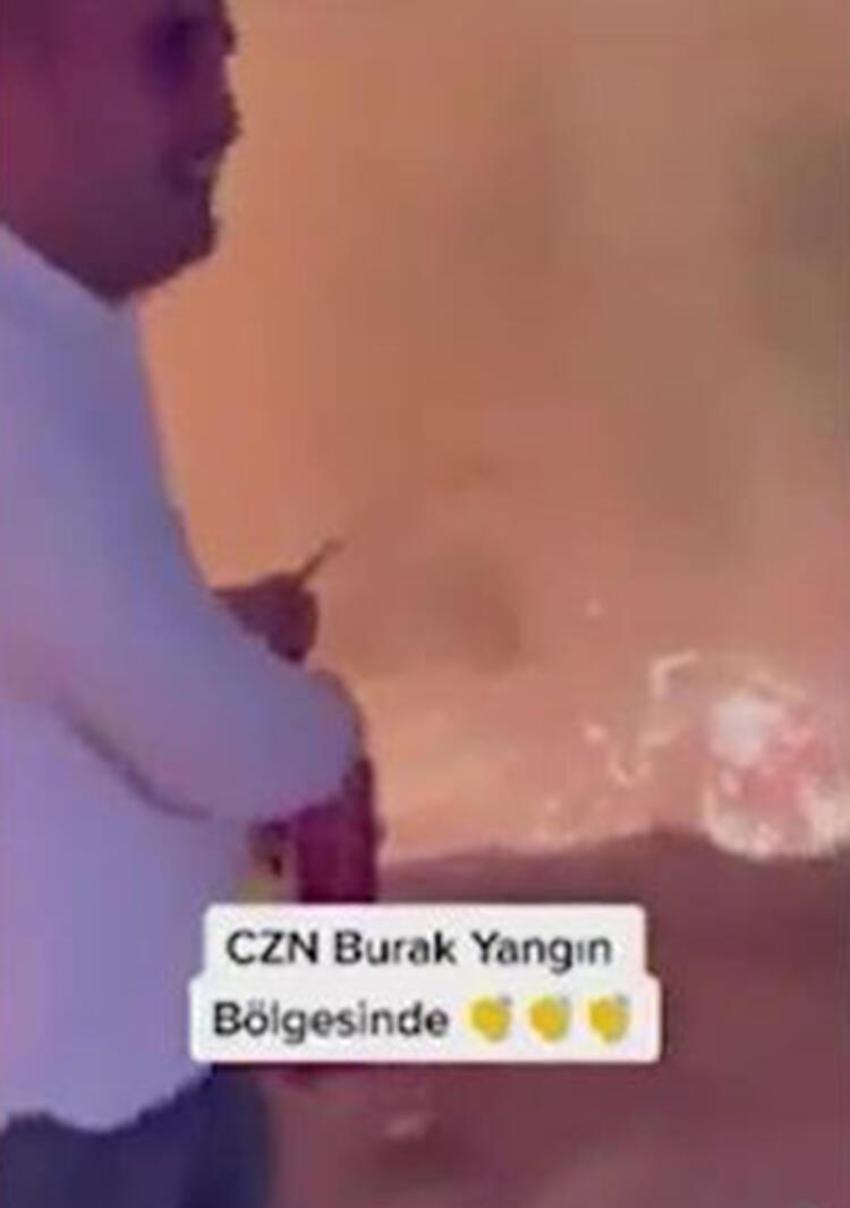 Yangın bölgesindeki görüntüleri tepki çeken CZN Burak'tan açıklama