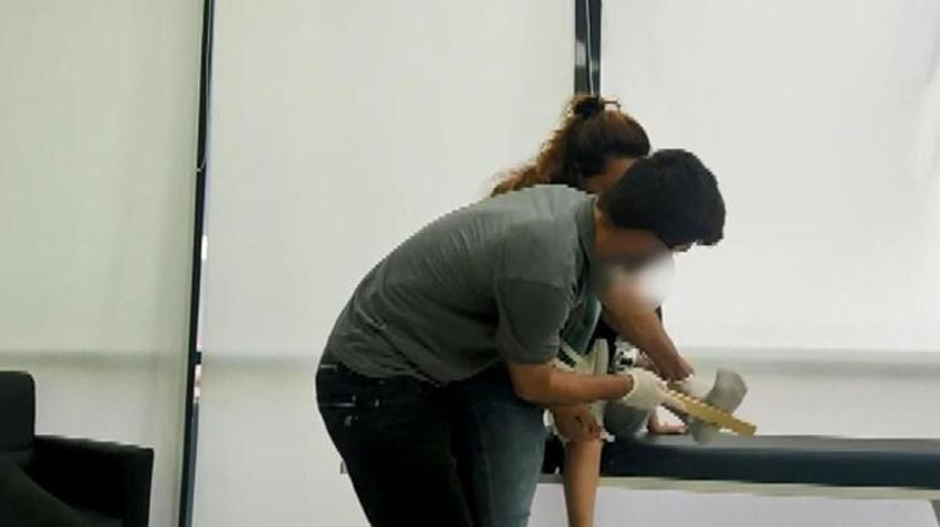 'Dayaklı' tedavi skandalında flaş gelişme! Yeni görüntüler iğrenç