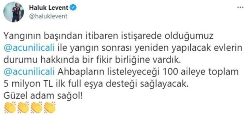 Haluk Levent'ten Kıvanç-Başak çiftine teşekkür!