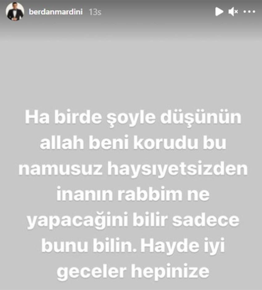 Fatoş Yelliler'in 'yasak aşk' açıklaması sonrası Berdan Mardini'den yeni paylaşımlar