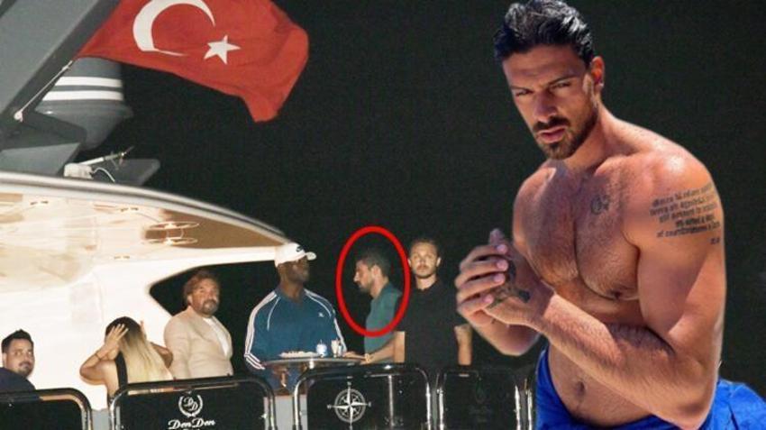 Michele Morrone lüks teknede görüntülendi! Ne yapsa kaçamadı...