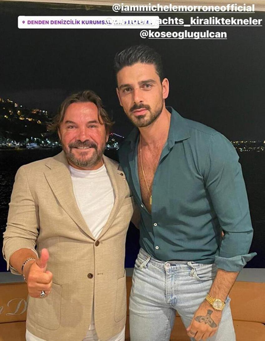 Michele Morrone lüks teknede görüntülendi! Ne yapsa kaçamadı...