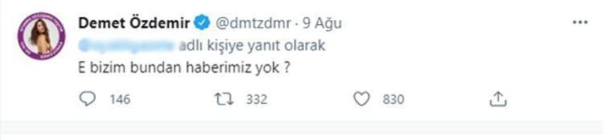 Demet Özdemir'den gönderme: Öğrendim artık ben de...