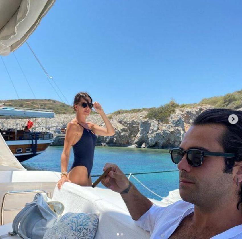 Hande Ataizi sevgilisiyle balkon sefası yaptı!