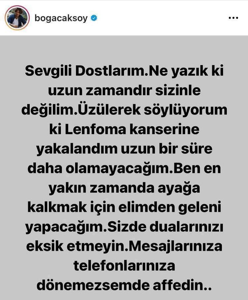 Boğaç Aksoy'un sağlık durumu ile ilgili son dakika açıklaması!