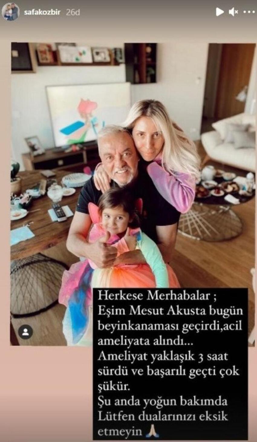 Mesut Akusta beyin kanaması geçirmişti! Eşinden yeni paylaşım...