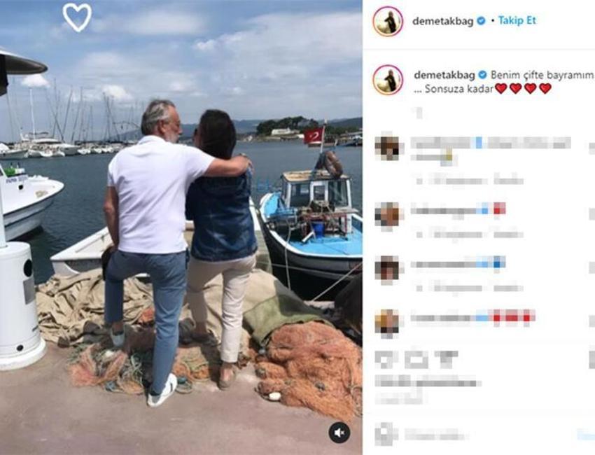 Demet Akbağ 'dan duygulandıran paylaşım! 'Benim çifte bayramım'