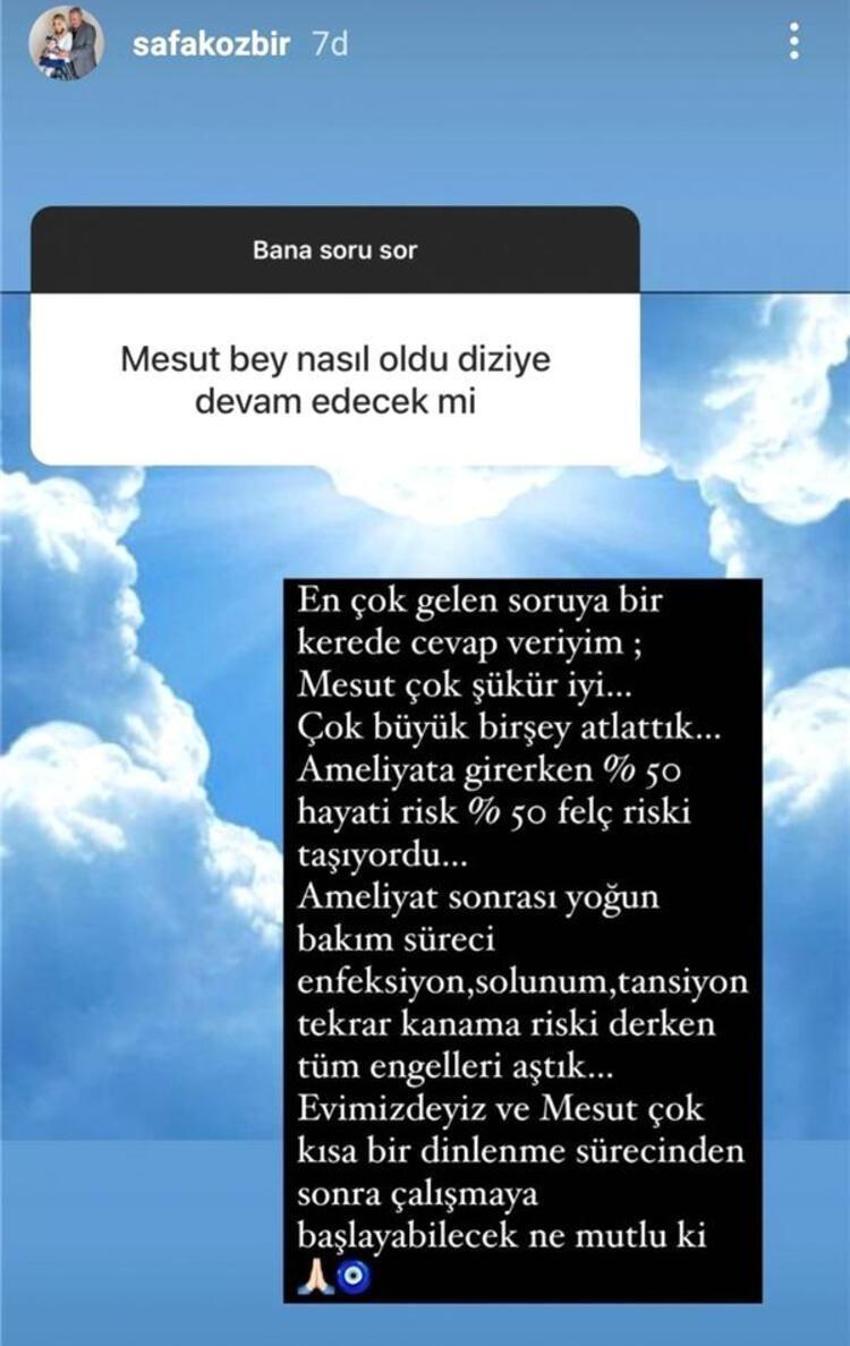 Mesut Akusta 'Teşkilat' dizisine devam edecek mi? Eşi Şafak Özbir açıkladı