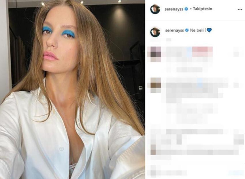 Serenay Sarıkaya'dan ayna karşısında pozlar!