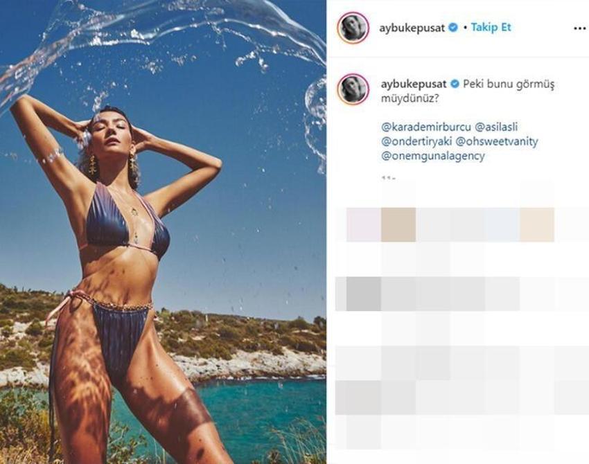 Aybüke Pusat'tan iddialı pozlar! 'Peki bunu görmüş müydünüz?'